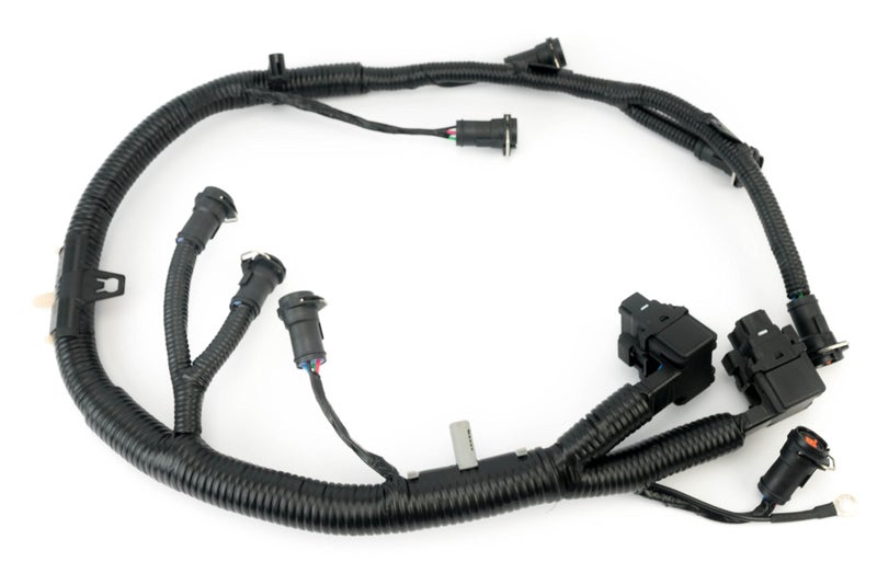 AA Ignition FICM Engine Fuel Injector Complete Wire Harness - Replaces Part 5C3Z9D930A, 5C3Z-9D930-A - Compatible with Ford Vehicles F250 F350 F450 F550-6.0L Diesel - 2003-2007 - Image 1